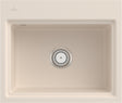 Villeroy & Boch Subway Style 60 S Flat Einbauspüle 600x510mm Ivory CeramicPlus