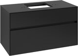Villeroy & Boch Waschtischunterschrank Collaro C125 B0 1000 mm Volcano Black mit Beleuchtung & SoftClosing