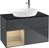 Villeroy & Boch Finion Waschbeckenunterschrank G892G 1000 mm Glossy White Lacquer mit Beleuchtung