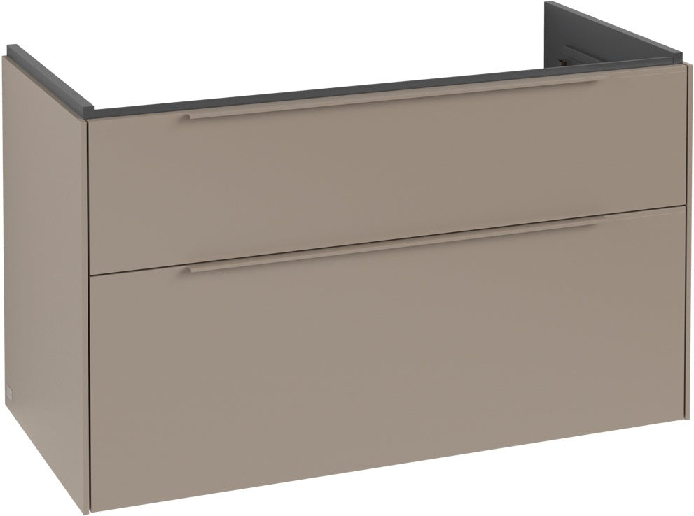 Villeroy & Boch Subway 3.0 Waschtischunterschrank C570L0 Brilliant White mit LED-Beleuchtung und SoftClosing