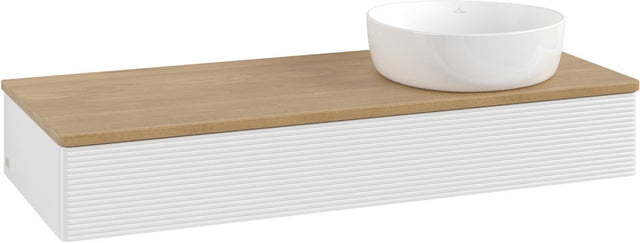 Villeroy & Boch Waschtischunterschrank Antao K12111 1200 mm Glossy White Lacquer mit Auszug