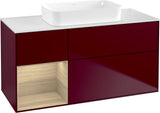 Villeroy & Boch Finion Waschbeckenunterschrank 1200 mm Walnut Veneer mit Beleuchtung
