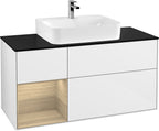 weiß / Mitteldichte Faserplatte (MDF) / F162P C 1200x603x501mm Glossy White