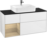 Villeroy & Boch Finion Waschbeckenunterschrank 1200 mm Glossy White mit Beleuchtung