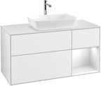 weiß / Mitteldichte Faserplatte (MDF) / G831G F 1200x603x501mm Glossy White