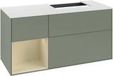 Villeroy & Boch Waschtischunterschrank Finion G141G 1200 mm Glossy White mit LED-Beleuchtung