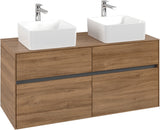 Villeroy & Boch Waschtischunterschrank Collaro C044 Kansas Oak 1200 mm mit 4 Auszügen