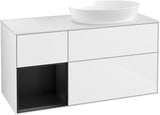 Villeroy & Boch Finion Waschtischunterschrank 1200 mm Glossy White Lacquer mit Beleuchtung