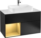 schwarz / Mitteldichte Faserplatte (MDF) / G361H F