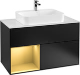 Villeroy & Boch Finion Waschtischunterschrank 1000 mm White Matt Lacquer mit LED-Beleuchtung