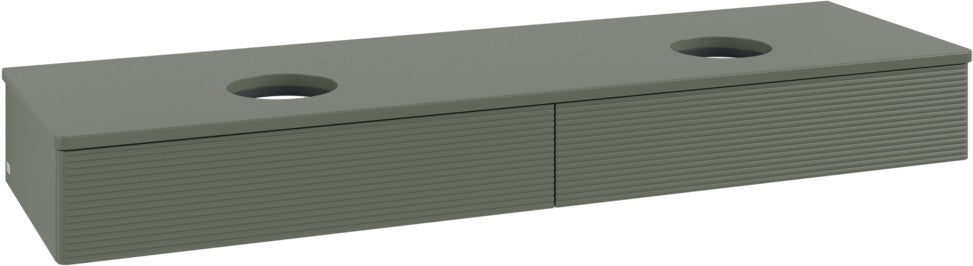Villeroy & Boch Waschtischunterschrank Antao 1600 mm Anthrazit Matt Lack 2 Auszüge