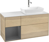 Villeroy & Boch Finion Waschbeckenunterschrank 1200 mm Glossy White Lacquer mit Beleuchtung