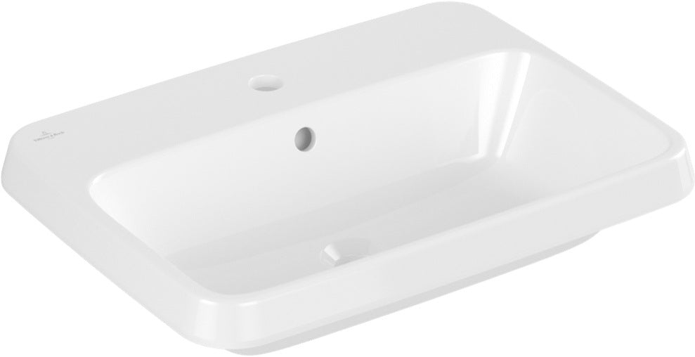 Villeroy & Boch Architectura Einbauwaschbecken 600x450mm Weiß Alpin – Rechteckig, mit Überlauf