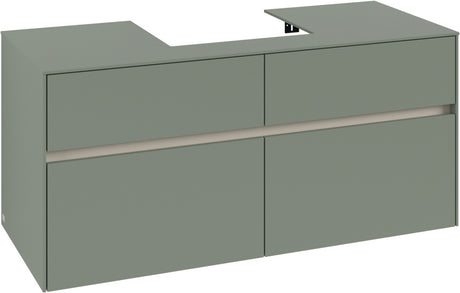Villeroy & Boch Waschbeckenunterschrank Collaro C070 B0 1200x548x500mm Eckig White Oak