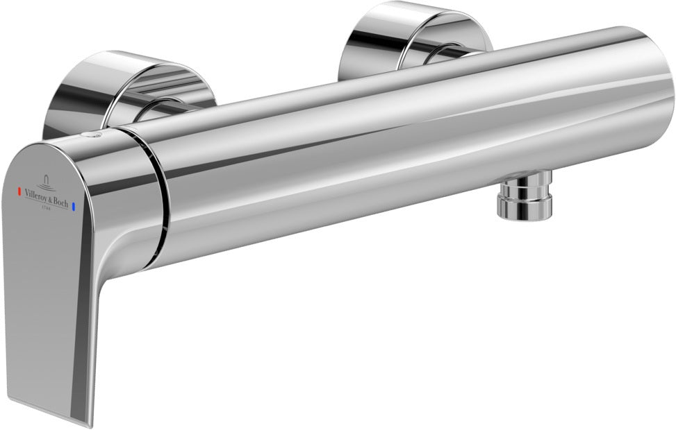 Villeroy & Boch Liberty Einhand-Brausebatterie TVS107003000 – Wandmontage, Chrom, Keramikkartusche