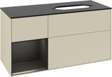 Villeroy & Boch Finion Waschtischunterschrank 120 cm Glossy White Lacquer mit Beleuchtung