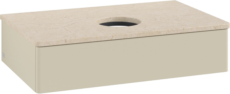 Villeroy & Boch Waschtischunterschrank Antao 800 mm Glossy White Lacquer mit LED-Beleuchtung