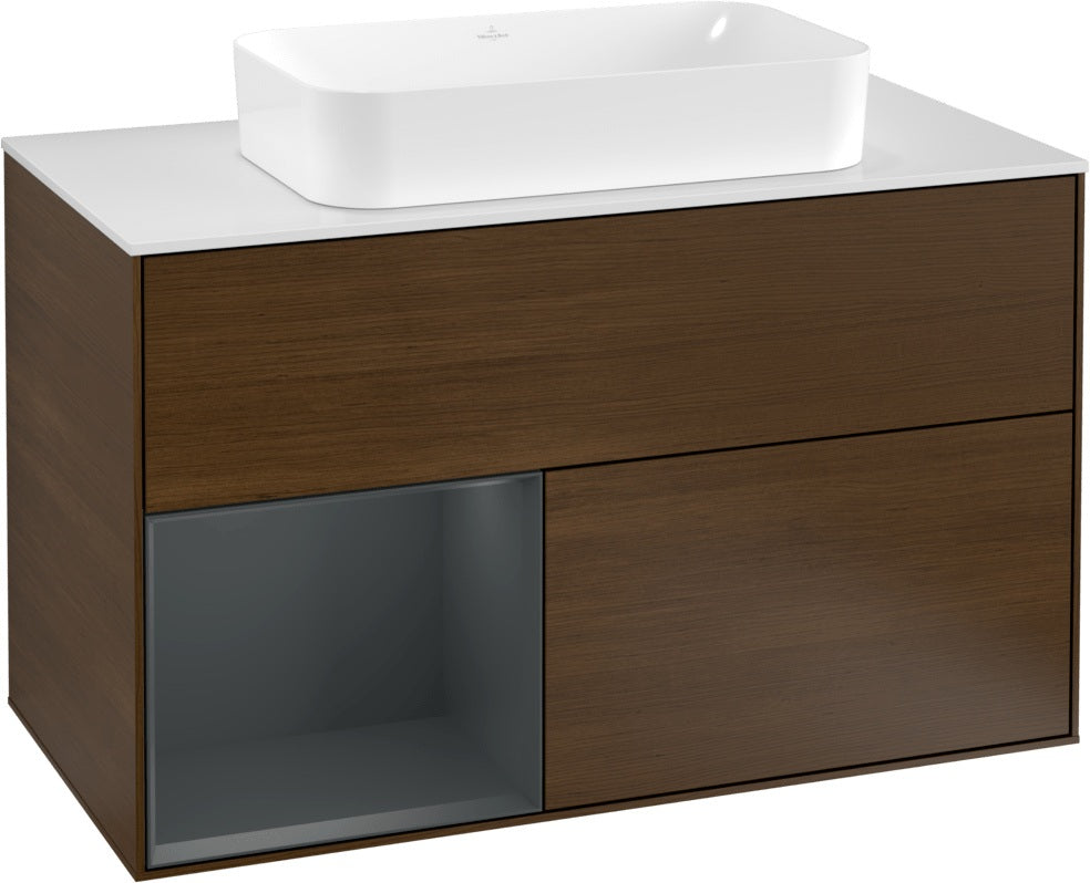 Villeroy & Boch Waschtischunterschrank Finion G241GF Glossy White Lacquer 1000 mm mit Beleuchtung