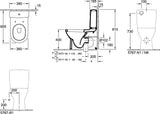 Villeroy & Boch O.novo Tiefspül-WC 565810 – 360 x 640 mm, Weiß Alpin, bodenstehend