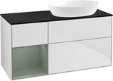 Villeroy & Boch Waschtischunterschrank Finion FA42G 1200 mm Glossy White Lacquer mit Beleuchtung