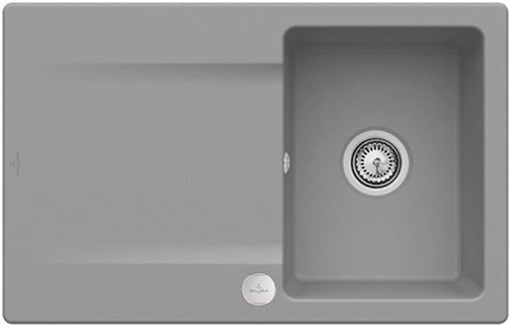 Villeroy & Boch Einbauspüle Siluet 45 Ebony CeramicPlus 800x510mm reversibel