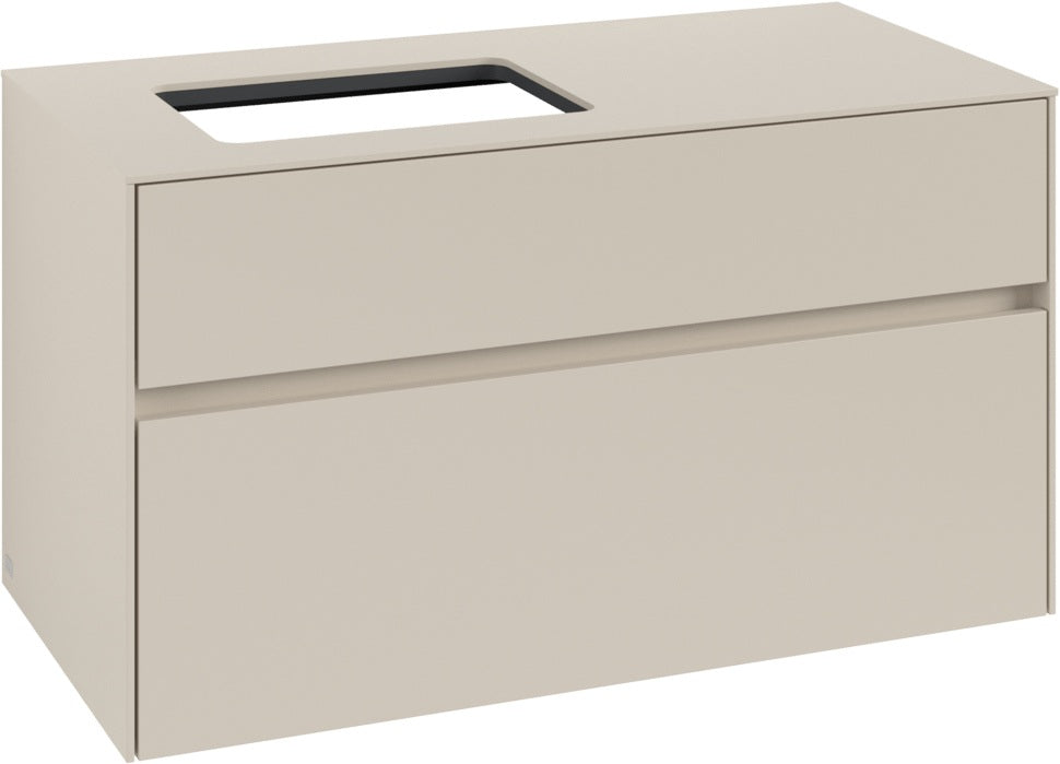 Villeroy & Boch Waschbeckenunterschrank Collaro C11000 1000 mm Cashmere Grey mit SoftClosing
