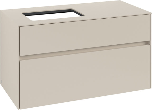 Villeroy & Boch Waschbeckenunterschrank Collaro C11000 1000 mm Cashmere Grey mit SoftClosing