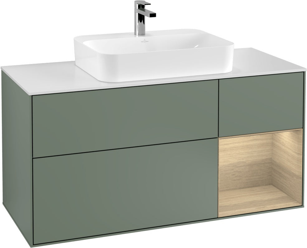 Villeroy & Boch Waschtischunterschrank Finion F421G 1200 mm Glossy White Lacquer
