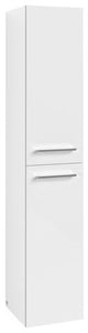 Villeroy & Boch Avento Hochschrank 350 mm Crystal Grey, 2 Türen, links, wandhängend
