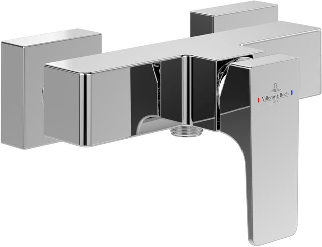 Villeroy & Boch Architectura Square Einhebel-Duscharmatur eckig Chrom Wandmontage