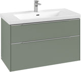 Villeroy & Boch Subway 3.0 Waschtischunterschrank C570L0 Brilliant White mit LED-Beleuchtung und SoftClosing