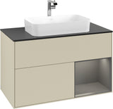 Villeroy & Boch Waschtischunterschrank Finion F252G 1000 mm Glossy White Lacquer mit LED-Beleuchtung