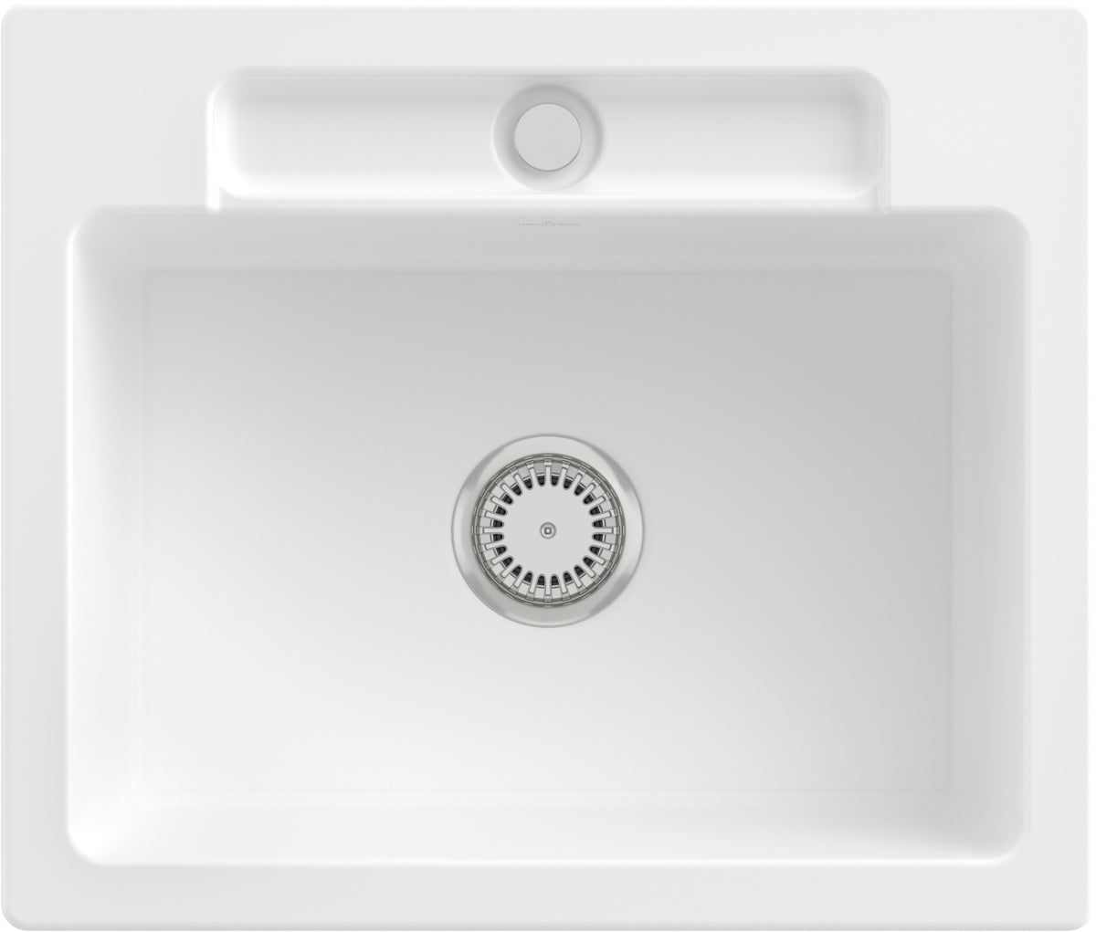 Villeroy & Boch Einbauspüle Siluet 60 S 334601 – 600 x 510 mm, Weiß Alpin CeramicPlus, TitanCeram