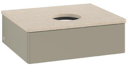 Villeroy & Boch Antao Waschtischunterschrank 600 mm, 1 Auszug, Stone Grey Matt, wandhängend