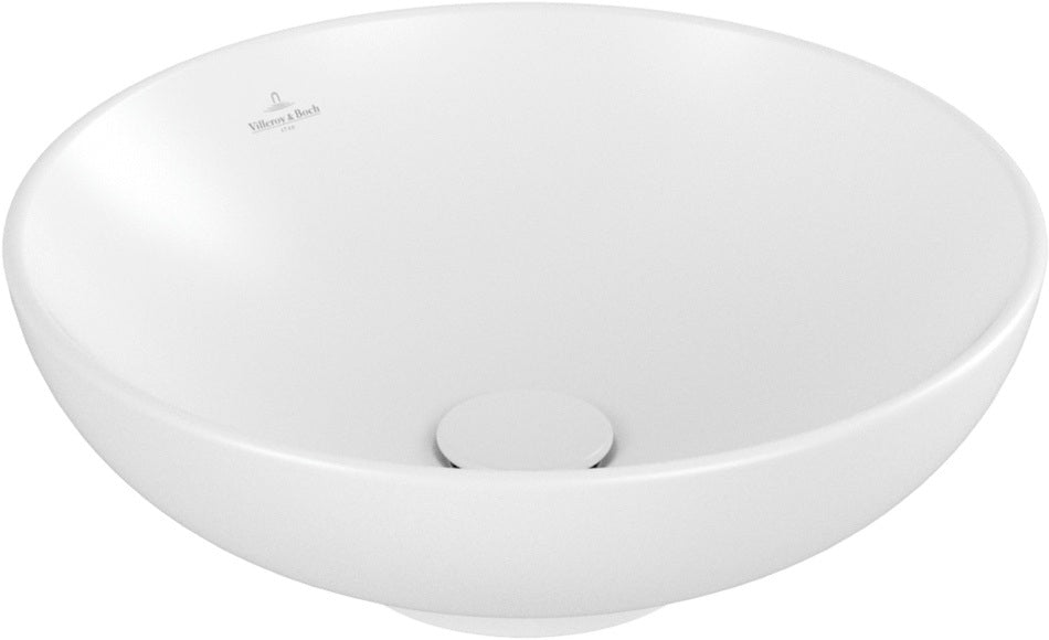 Villeroy & Boch Aufsatzwaschbecken Loop & Friends 4A4 420 mm rund Stone White CeramicPlus