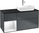 Villeroy & Boch Finion Waschtischunterschrank 1200 mm Glossy White Lacquer mit Beleuchtung