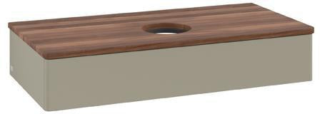 Villeroy & Boch Antao Waschtischunterschrank 1000 mm, 1 Auszug, Stone Grey Matt, wandhängend
