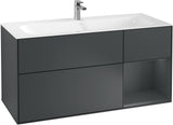 Villeroy & Boch Finion Waschbeckenunterschrank Glossy White Lacquer 1196 mm mit LED-Beleuchtung