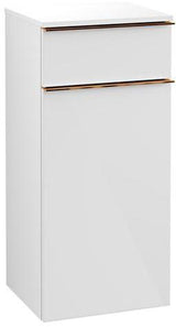 Villeroy & Boch VENTICELLO Seitenschrank Eiche matt 404 mm – wandhängend, Soft-Close, Anschlag rechts