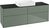 Villeroy & Boch Finion Waschtischunterschrank 1600 mm Peony Matt Lack mit Beleuchtung und 4 Auszügen