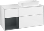weiß / Mitteldichte Faserplatte (MDF) / G681H G 1200x603x501mm Glossy White