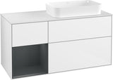 Villeroy & Boch Finion Waschtischunterschrank 1200 mm Glossy White mit Beleuchtung
