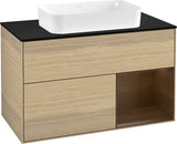 Villeroy & Boch Waschtischunterschrank Finion F252G 1000 mm Glossy White Lacquer mit LED-Beleuchtung