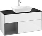 weiß / Mitteldichte Faserplatte (MDF) / F822G K 1200x603x501mm Glossy White