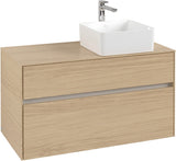 Villeroy & Boch Waschtischunterschrank Collaro C040 Nordic Oak 1000 mm mit 2 Auszügen und SoftClosing