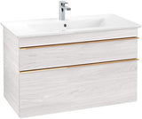 Villeroy & Boch Waschtischunterschrank VENTICELLO 953 mm Santana Oak mit 2 Auszügen und Glasabtrennungen