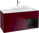 Villeroy & Boch Waschtischunterschrank Finion G831G 1200 mm Glossy White Lacquer mit Beleuchtung