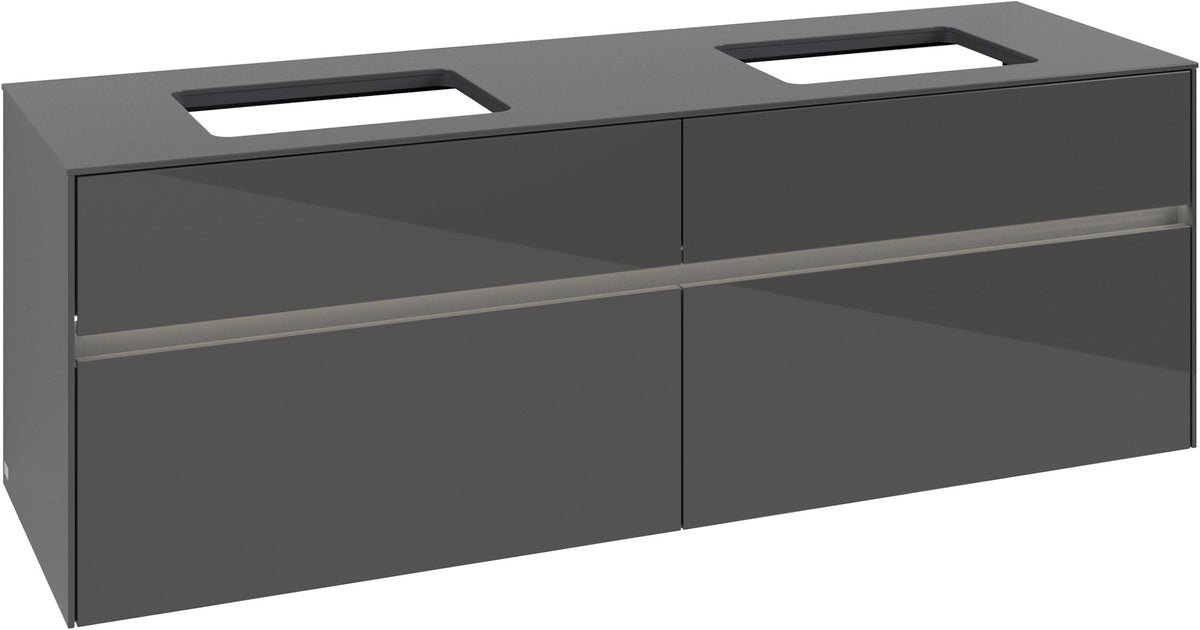 Villeroy & Boch Waschtischunterschrank Collaro C123 B0 1600 mm Glossy White mit LED-Beleuchtung