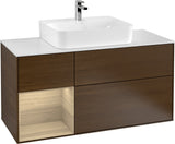 Villeroy & Boch Finion Waschtischunterschrank G161G 1200 mm Glossy White Lacquer mit LED-Beleuchtung
