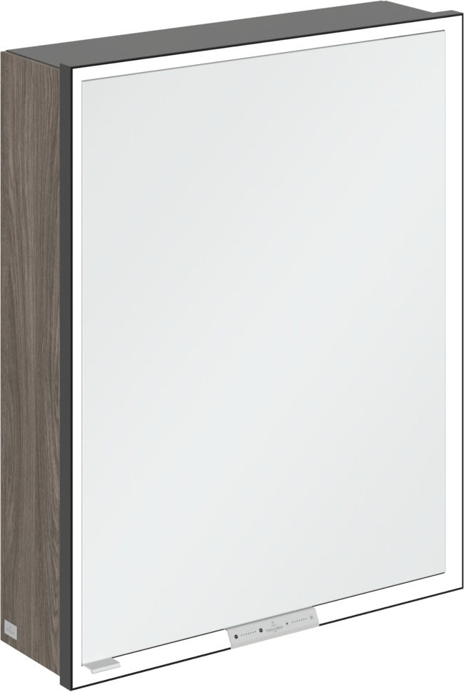 Villeroy & Boch Spiegelschrank My View+ B48110 1000 mm Graphite mit LED-Beleuchtung und SoftClosing